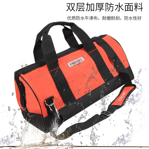 卡夫威尔 Портативный износостойкий черный рюкзак, надевается на плечо