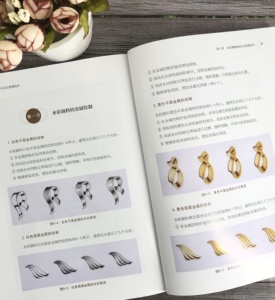 首饰设计综合表现技法 本书主要内容包括首饰绘图工具 首饰基本结构等基础知识 首饰的线条 金属及表面肌理 石镶嵌结构的绘制方法