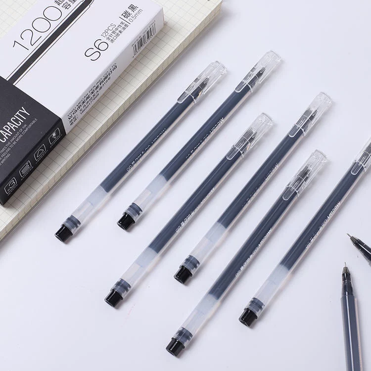 Mecan Import большая вместительная роллерп pen для студентов, 12 штук