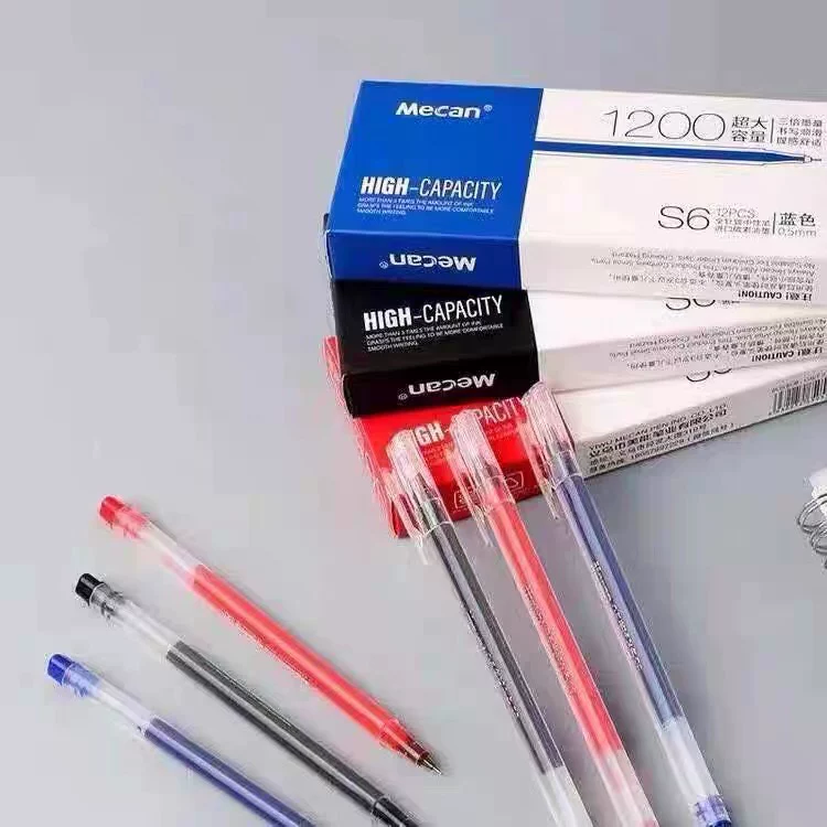 Mecan Import большая вместительная роллерп pen для студентов, 12 штук