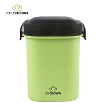 Corron with hand cup with cover PP plastic sealing cup anti-leakage cup fashion idea cute two-faced buckle cup