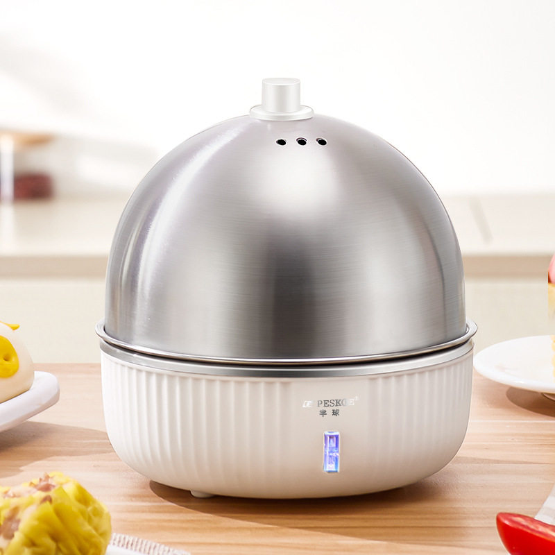 Hemisphere boiled egg steamer stainless steel household small multi-function single-layer automatic power-off dormitory breakfast artifact 1