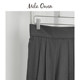 MilaOwen Japanese commuter ສີແຂງ wide-leg double pleated pants commuter pants suit pants 09WFP204022