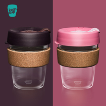 Australia keepcup coffee cup Imported glass ins wind portable water cup Cold brew with lid Office accompanying cup