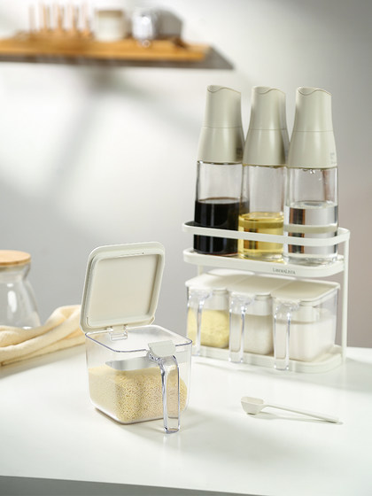 日本RISU厨房调料盒置物架免打孔酱油瓶收纳架轻奢多功能台面架子