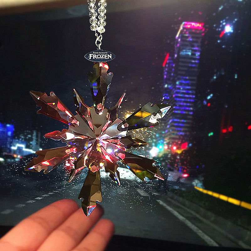 Suitable for Porsche Maserati car pendant Car high-end pendant Car crystal snow flower pendant female