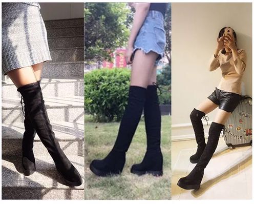 Giày bốt nhỏ, bốt cao quá gối của phụ nữ, mùa đông cộng với bốt cao nhung, giày cao gót đế xuồng, cao gót cho trẻ em shop giày boot nữ