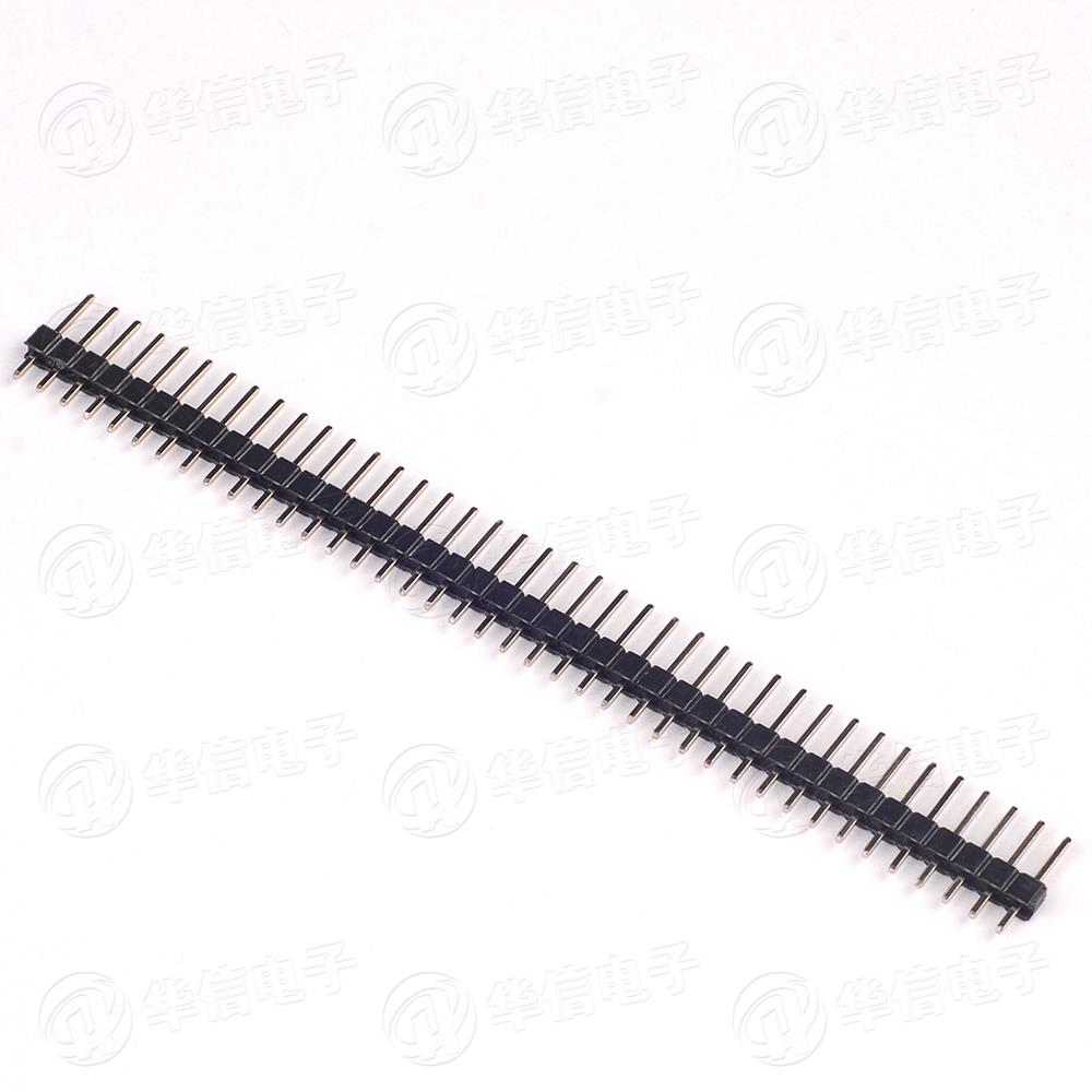 Single row small black clip 2 54mm pitch single row needle 1*40 length 11 2mm straight needle