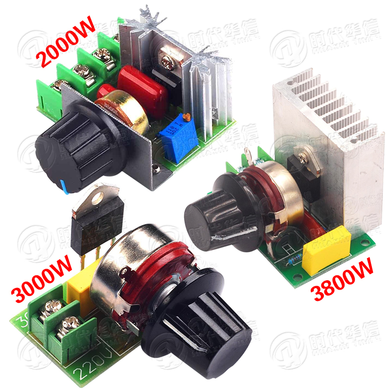 2000W semiconductor control rectifier governor 220V high power 3000 3800W 4000W voltage regulator dimming temperature module