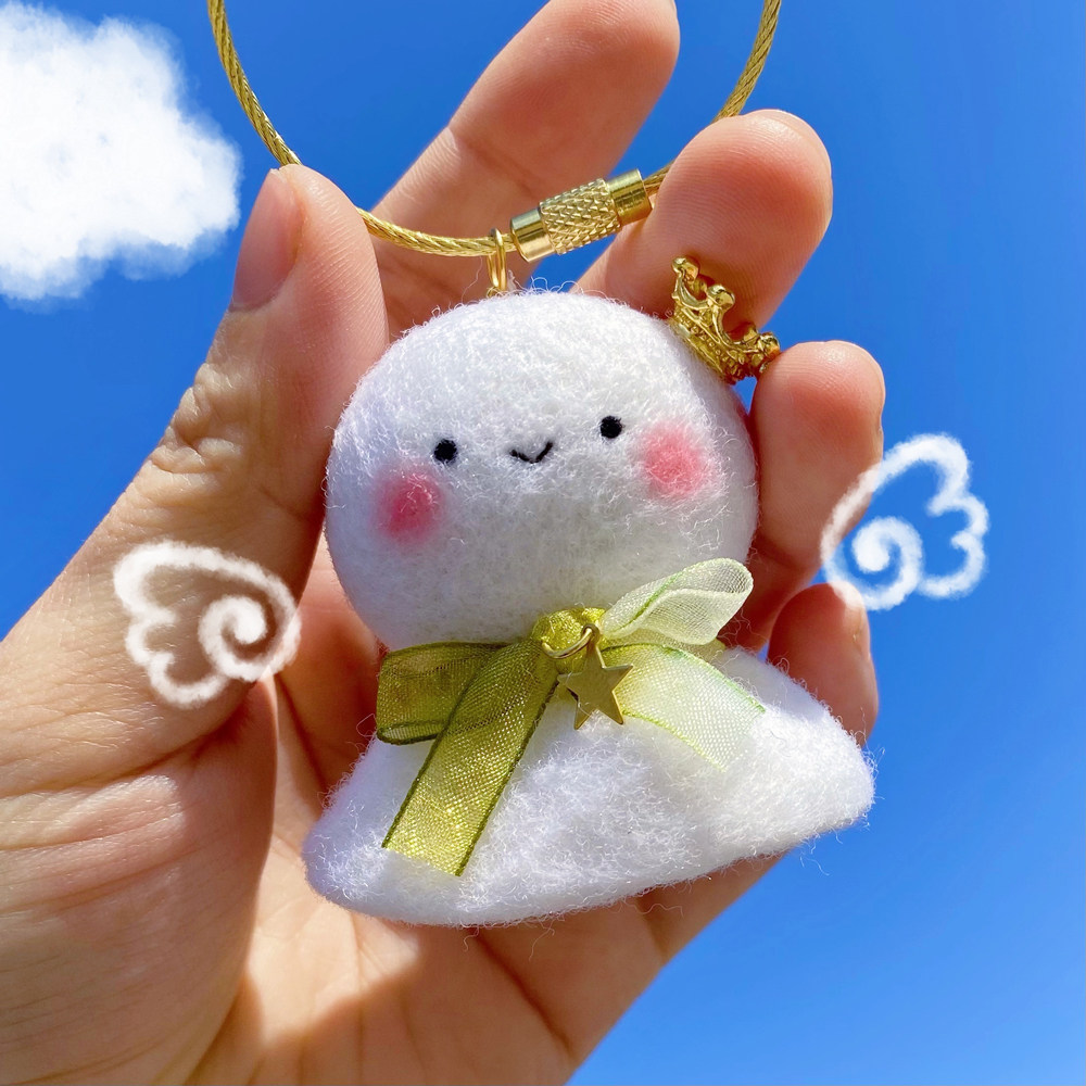 Sunny Day Dolls Wool Felt Wool Felt Material Packs Diy Handmade Doll Key Buttons Car Pendant Couples Holiday Gifts