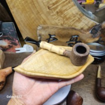 High-end solid wood golden nanmu small-leaf Zhennan wake-up tray one leaf makes a fortune conforms to the shape of the pipe operates the tray and runs the wet tray
