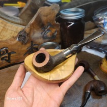 High-end handmade golden nanmu unit pipe rack large medium and small straight curved pipe custom pipe display bracket seat