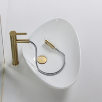 Triangle table basin art basin home ceramic balcony wash basin single basin bathroom washbasin light luxury