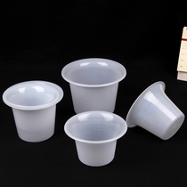 Factory direct sales plastic white round medical spittoon sanitary bucket medical trash can urinal basin