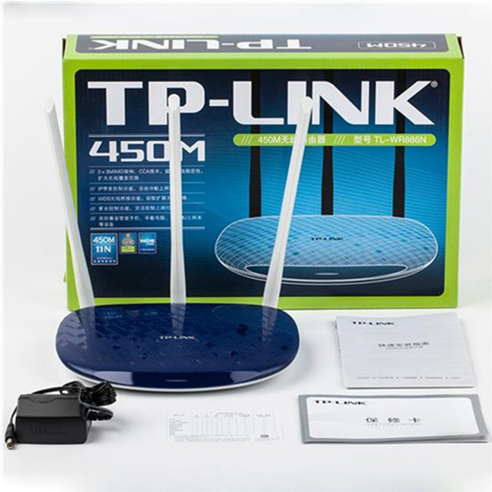 TP-LINK TL-WR886N 450M Wireless router Wall-mounted wifi Home broadband ...