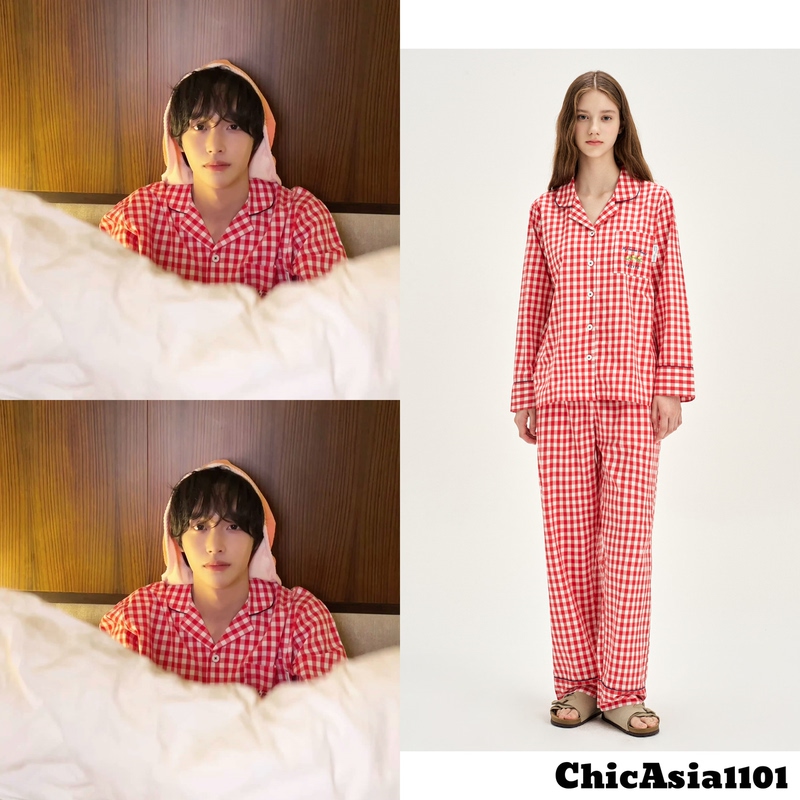 Riize Park Wonbin Same Style Orcite Plaid Pajamas Long-Sleeved Long-Pants Set Korean Genuine Product I140 Riize Park Wonbin Same Style Orcite Plaid Pajamas Long-Sleeved Long-Pants Set Korean Genuine Product I140