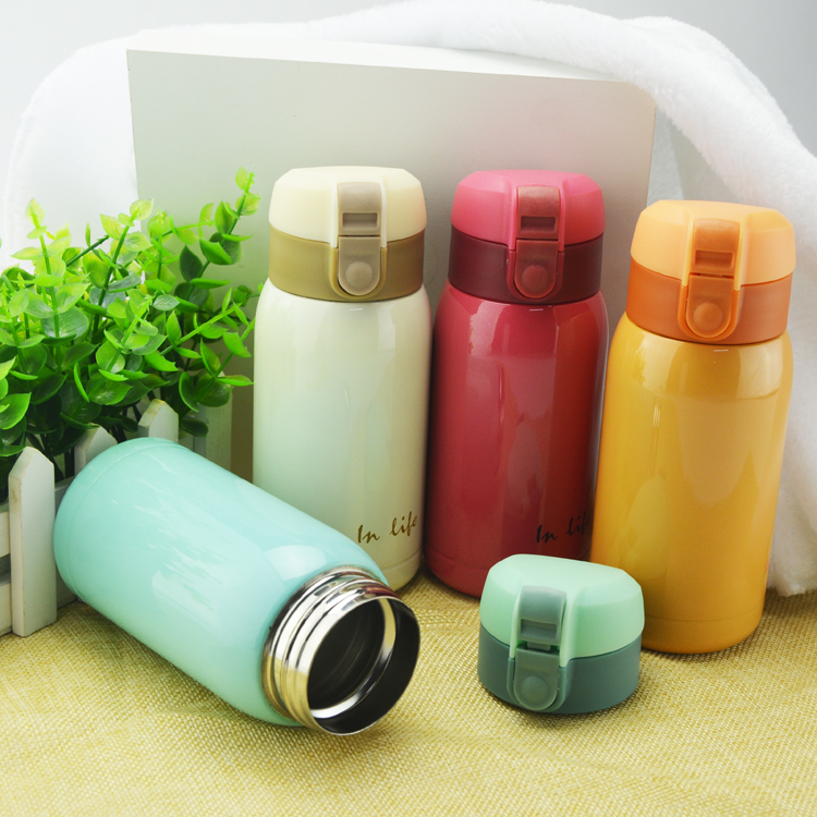 Bomb-hop cover vacuum stainless steel insulation cup men and women couples cup children portable thermal cup mini kettle