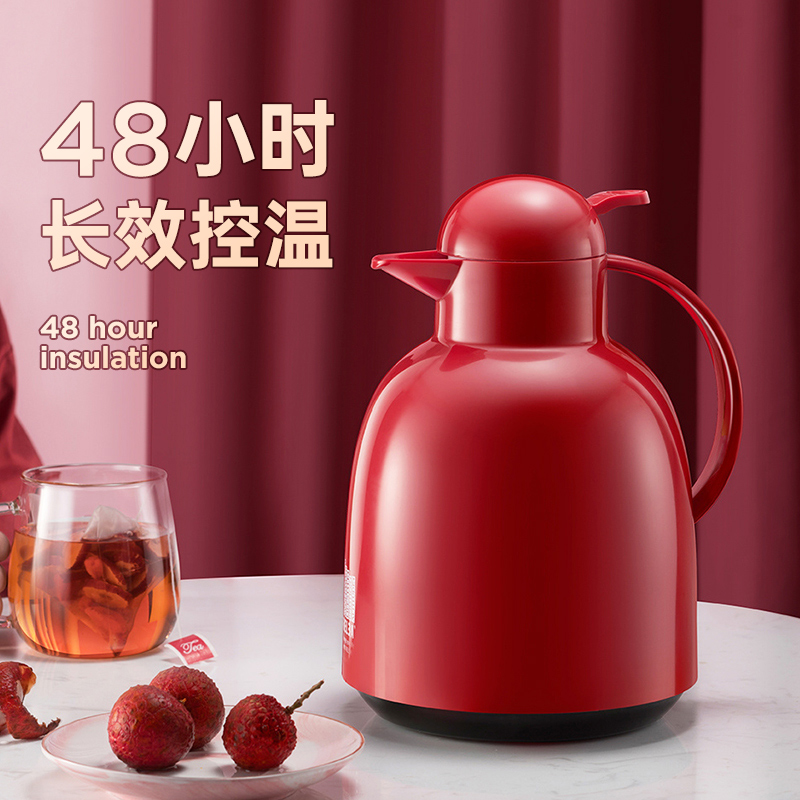 Things Bio insulated jug Home Thermal kettle Heating Kettle Hot Water Bottle Large Capacity Insulated Pot Glass Liner 1500ml