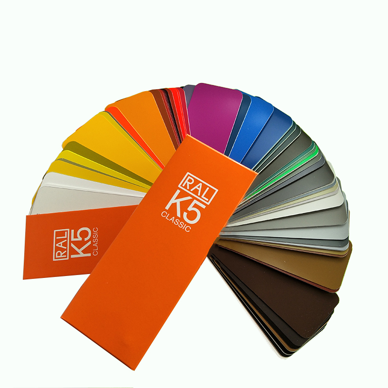 Germany RAL color card K5 Paint paint pigment Metal building color standard high gloss semi-matte printing