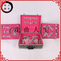 Peking Opera Opera Performance Head Face Stage Performance Water Drill Head Face Headwear of the full set of ancient dress Tsing Yi Flower Denier Headwear Accessories