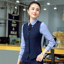 Professional vest 2021 new female vest vest horse clip wear suit jacket professional white collar work suit suit