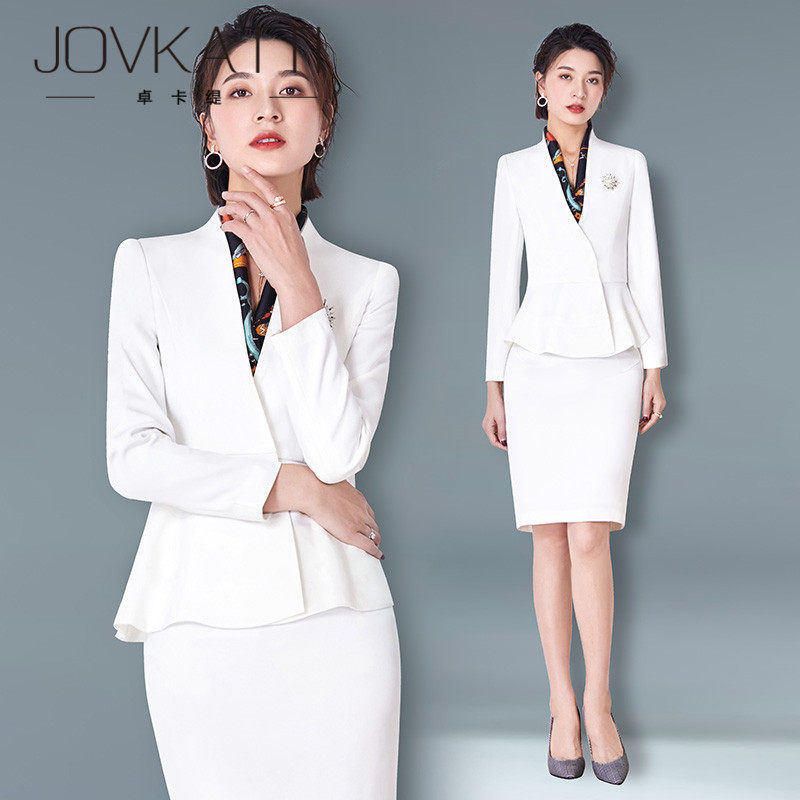 High-end Professional Suits Women 2022 New Ventures President Business Work Clothes Hotel Front Desk Reception Tooling Tide