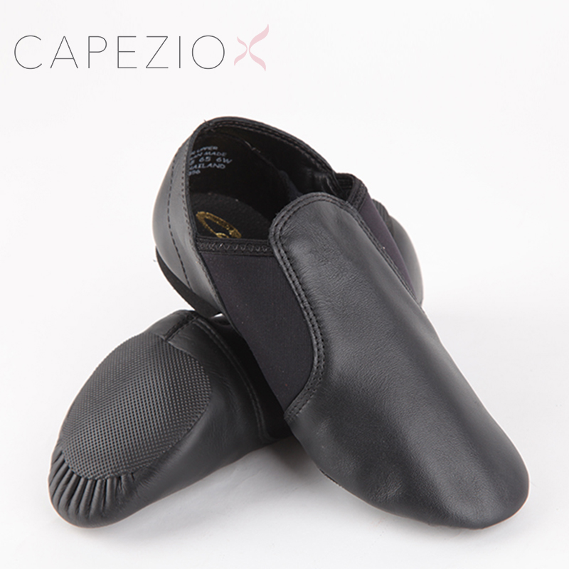 American capezio carpeddled dancing shoes practice jazz modern teacher bullskin ballet shoes EJ2 two colors