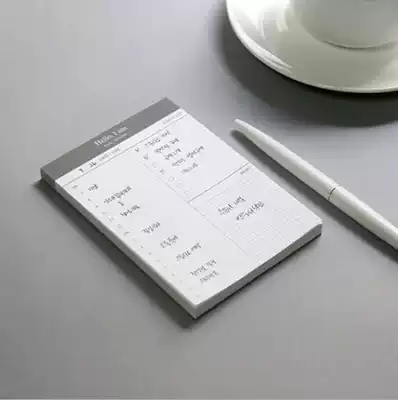 Simple business schedule plan Note post-it notes can be torn post-it notes Memo day plan