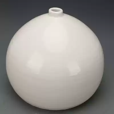 Tang and Song Dynasties Xing kiln white glaze small mouth water drop cans antique porcelain flower flowers retro folk decoration decoration old goods old goods