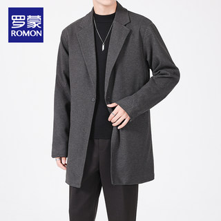 Lomon mid-length woolen autumn and winter coat