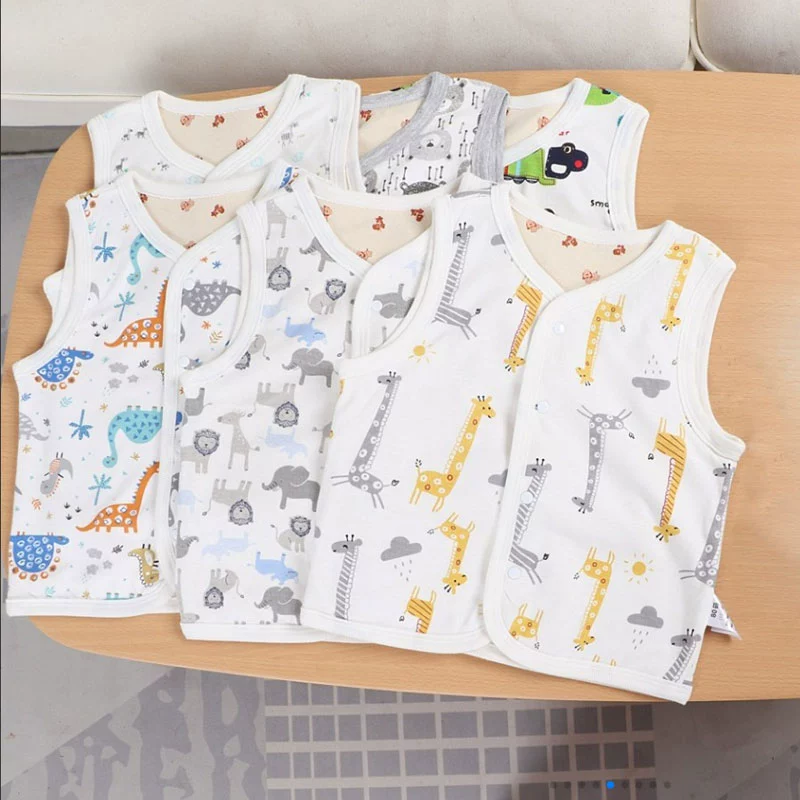 Áo vest cotton cho bé 1-5 tuổi phần mỏng bé trai áo ghi lê bé trai kho báu mùa xuân và mùa thu 4 mùa hè mặc 3-12 tháng - Áo ghi lê