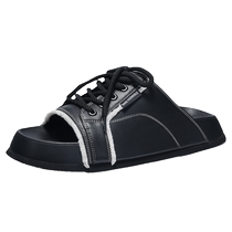 Mark Huafei Slippers Mens 2024 New Summer Outerwear Mens Fashion Casual Slip-On Beach Shoes