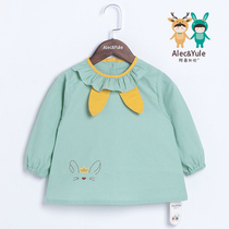 A hi and yue baby girl new year blouse children inverted gown reverse dress long sleeves waterproof blouse shirt shirt cotton baby