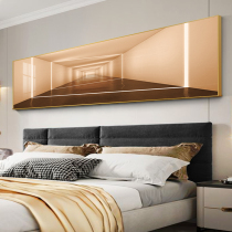 Bedroom bedside painting Three-dimensional light and shadow light luxury background wall murals modern simple living room sofa wall painting