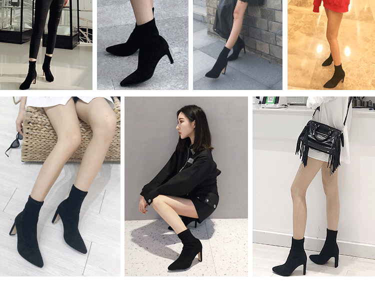 Bottes mi-saison femme      en TPR  - Ref 3251501 Image 15