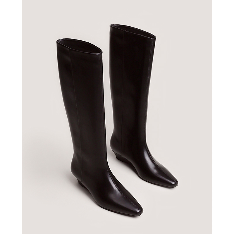 [Shoemaker Queen × Original Design] Slimming and Leg-Lengthening Magic Pure Leather Over-The-Knee Long Boots High-Top Riding Boots