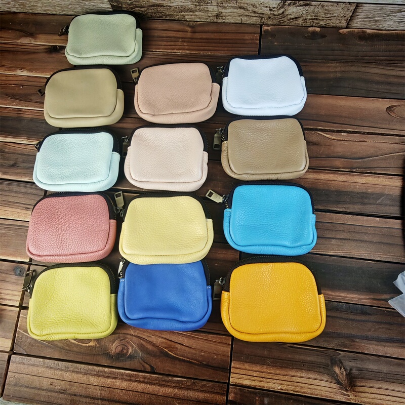 Clearance of Women's Mini Zipper Wallets Made of Genuine First-Layer Cowhide Leather for Foreign Trade Export, Hand-Held Clutch Card Holder Clearance of Women's Mini Zipper Wallets Made of Genuine First-Layer Cowhide Leather for Foreign Trade Export, Hand-Held Clutch Card Holder