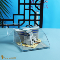 3d three-dimensional post-it note Beijing Zhengyangmen Arrow Tower architectural model creative sticky note paper carving artwork birthday gift