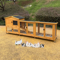 Outdoor rainproof rabbit cage household pet rabbit supplies cat and dog cage outdoor courtyard villa garden pet nest house