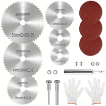 Cross-border hot selling Hexagonal handle extended connecting rod PVC pipe cutting positioner high speed steel cutting disc set