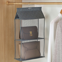 Bag storage hanging bag Hanging door fabric dustproof household wardrobe storage rack Dormitory artifact clothing kitchen storage bag