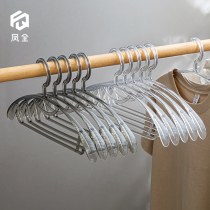 Acrylic transparent traceless hanger Home hanging clothes hanger Sub non-slip clothing Shop clothes rack Anti-shoulder angle crystal clothes hung