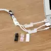 Fengquan Self-adhesive wire cable manager fixed clip clip wire nail Network cable storage organizer Data cable Solid wire clip buckle