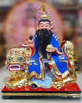 Wood carving statue Taiyi real person Taiyi rescue suffering Tianzun Taoist statue Home worship handicraft decoration customization