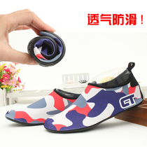 New men and women snorkeling shoes non-slip diving shoes beach sneakers warm waterproof mother swimming shoes sandals