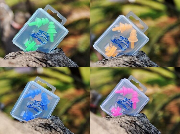 New Pure Silicone Gel Earplug Snuff Box Dress Kit Earplug Nose Clip Soft And Comfortable