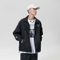 Jacket male spring autumn new trend fashion loose tide lamp core core collar tier system retro casual outer shirt