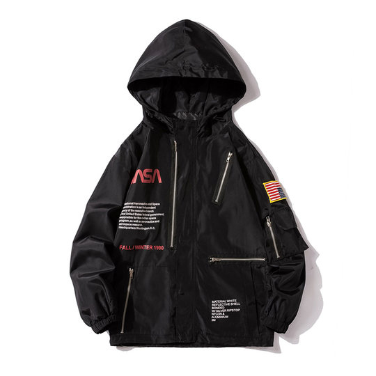 Осенние и зимние совместные куртки НАСА, уличные куртки для мужчин и женщин, пары, модный бренд, весенние и осенние тонкие ветрозащитные куртки, спортивная одежда