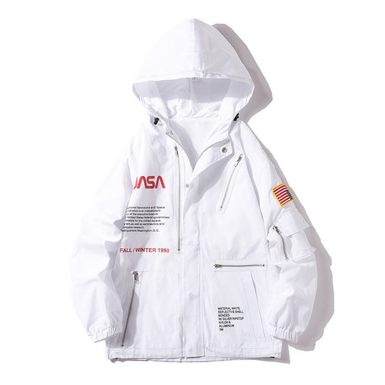 Осенние и зимние совместные куртки НАСА, уличные куртки для мужчин и женщин, пары, модный бренд, весенние и осенние тонкие ветрозащитные куртки, спортивная одежда