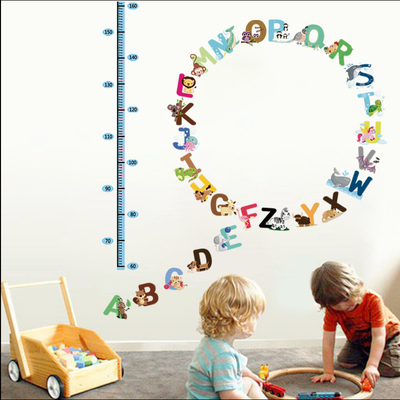 儿童测量身高可移除墙贴纸贴